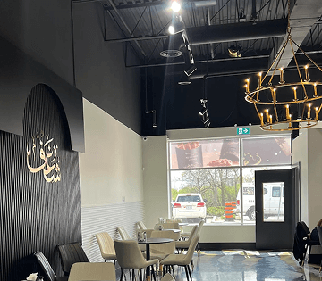 Traditional Arabic coffee service